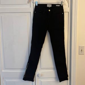 Frame black skinny jeans - size 24
